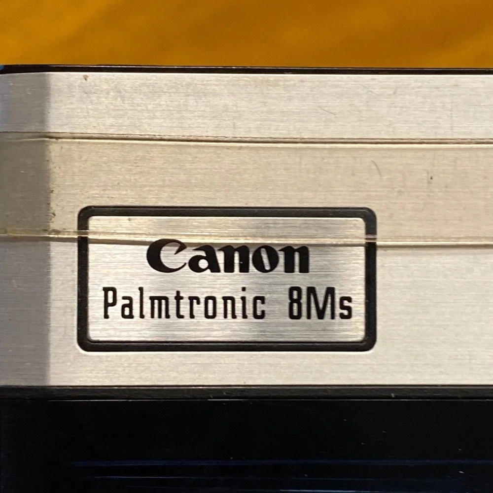 Canon Palmtronic 8Ms Calculator Silver Good Vintage VFD Japan LD-8Ms